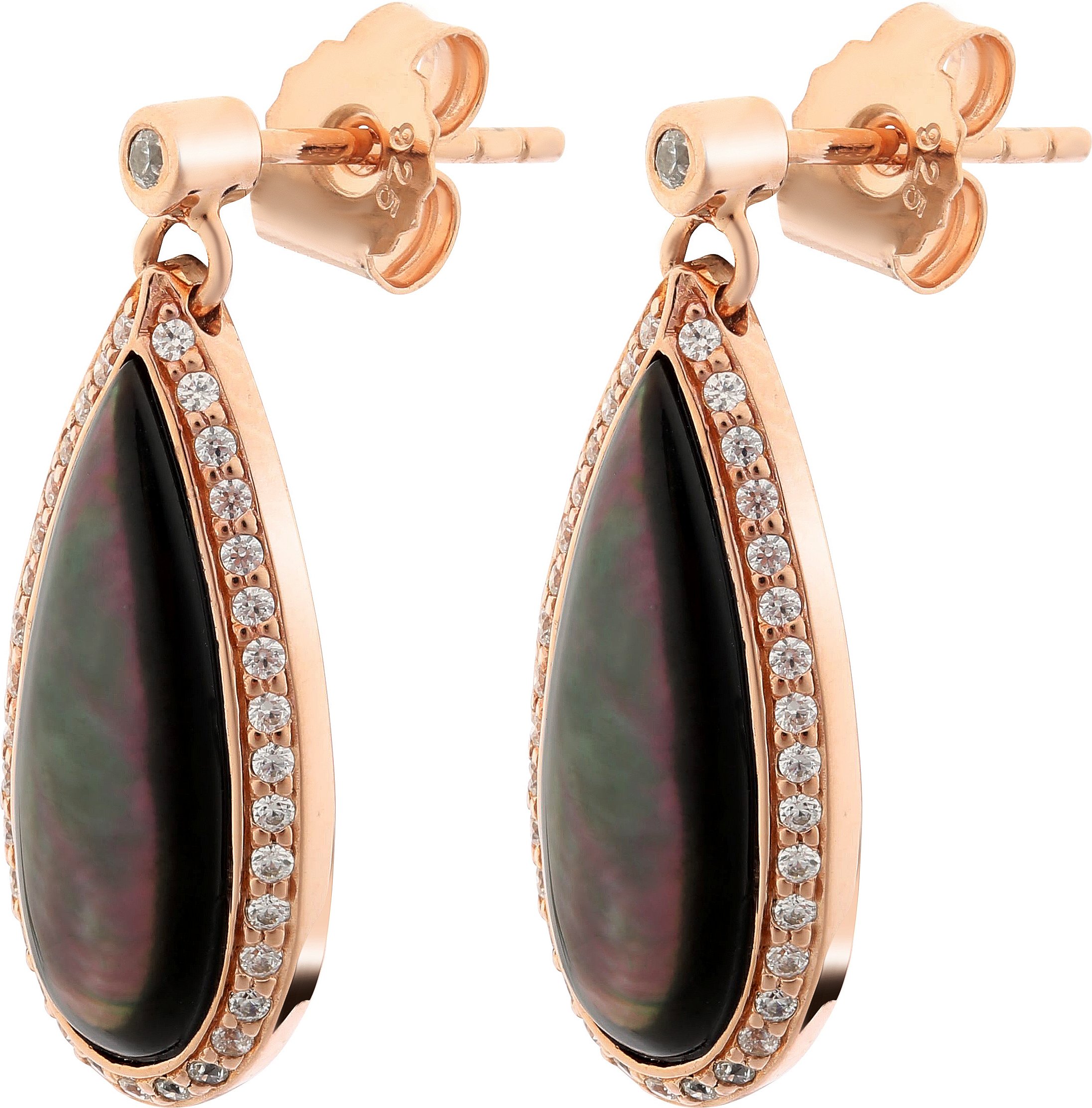 Orphelia 'Lilja' Tropfenohrringe aus 925er Sterlingsilber für Damen, Rosé zo-7367