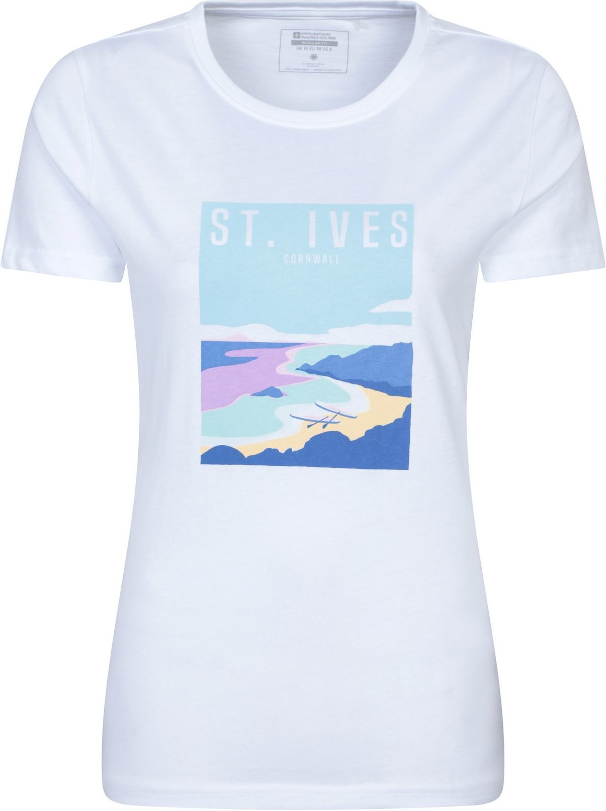Mountain Warehouse Damen St Ives Kurzarm-T-Shirt (Weiß)
