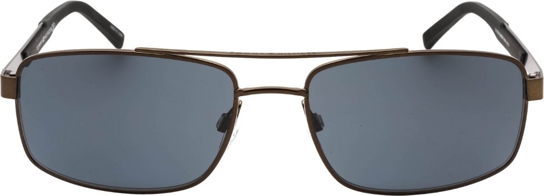 Tommy Hiliger Sonnenbrille mit grauen Glasern und dunklem Rutheniumschwarz