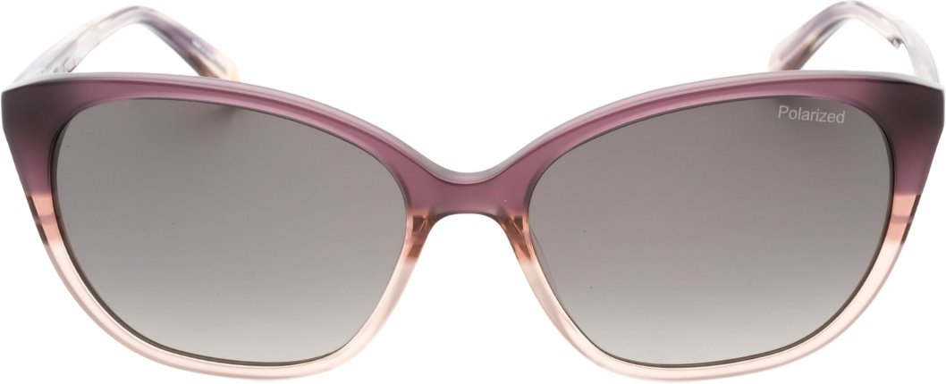 Graue SF-Sonnenbrille mit polarisierten Gläsern und schattiertem Violett von Banana Republic