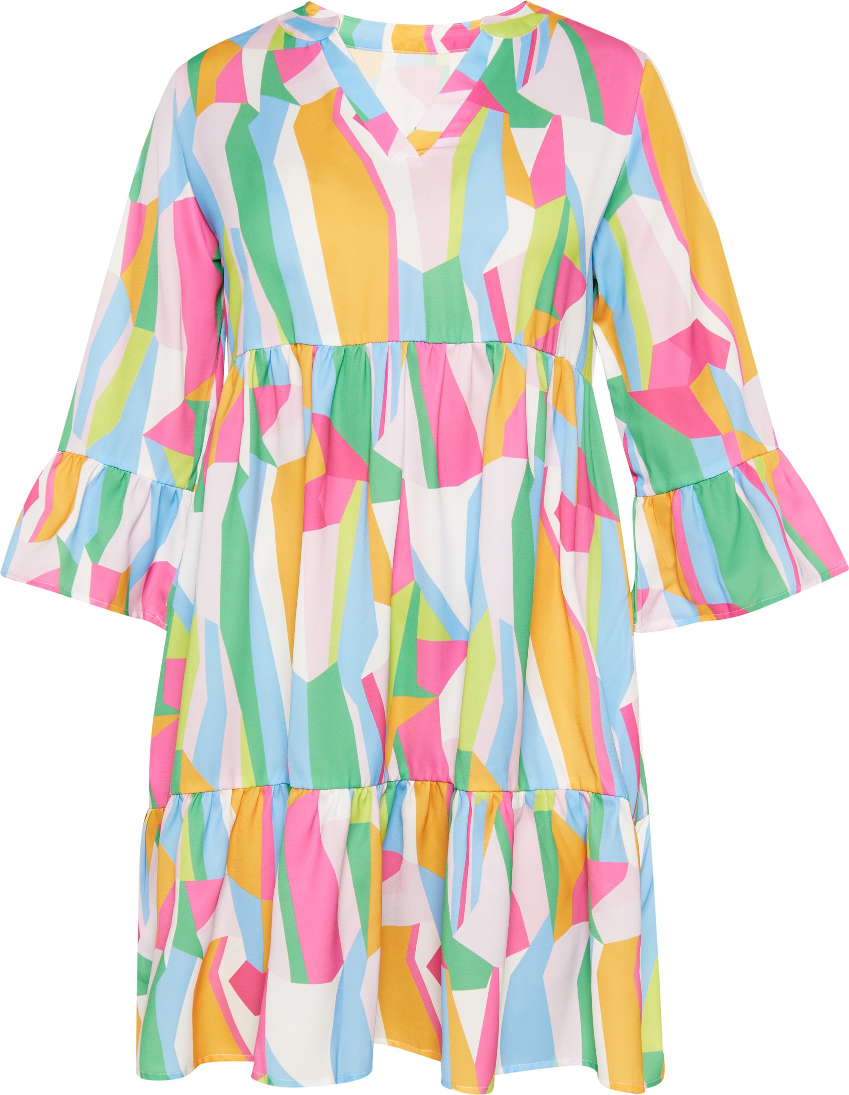 FELIPA Kleid Frauen grün mehrfarbig