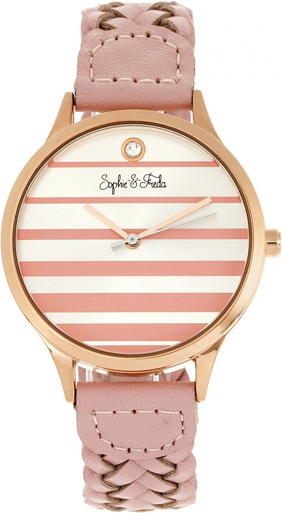 Sophie & Freda Tucson Lederarmbanduhr mit Swarovski-Kristallen