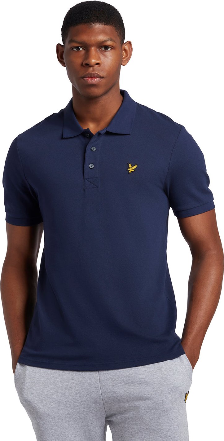 Lyle & Scott Schlichtes Poloshirt in Marineblau