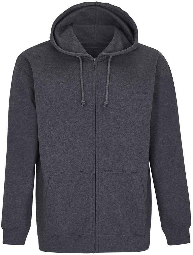 SOLS - "Carter" Hoodie mit durchgehendem Reißverschluss für Herren/Damen Unisex (Holzkohle-Mergel)