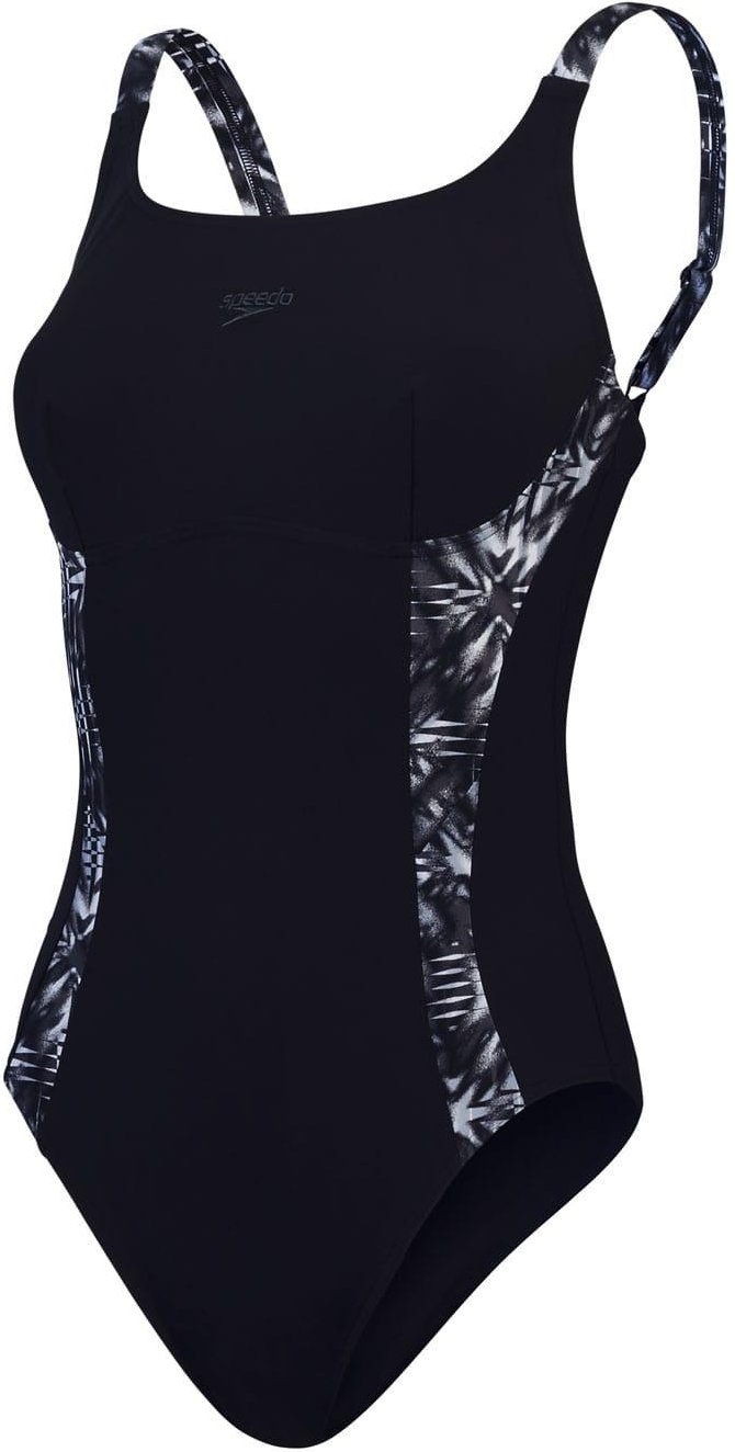 Speedo - Badeanzug für Damen (Schwarz/Grau)