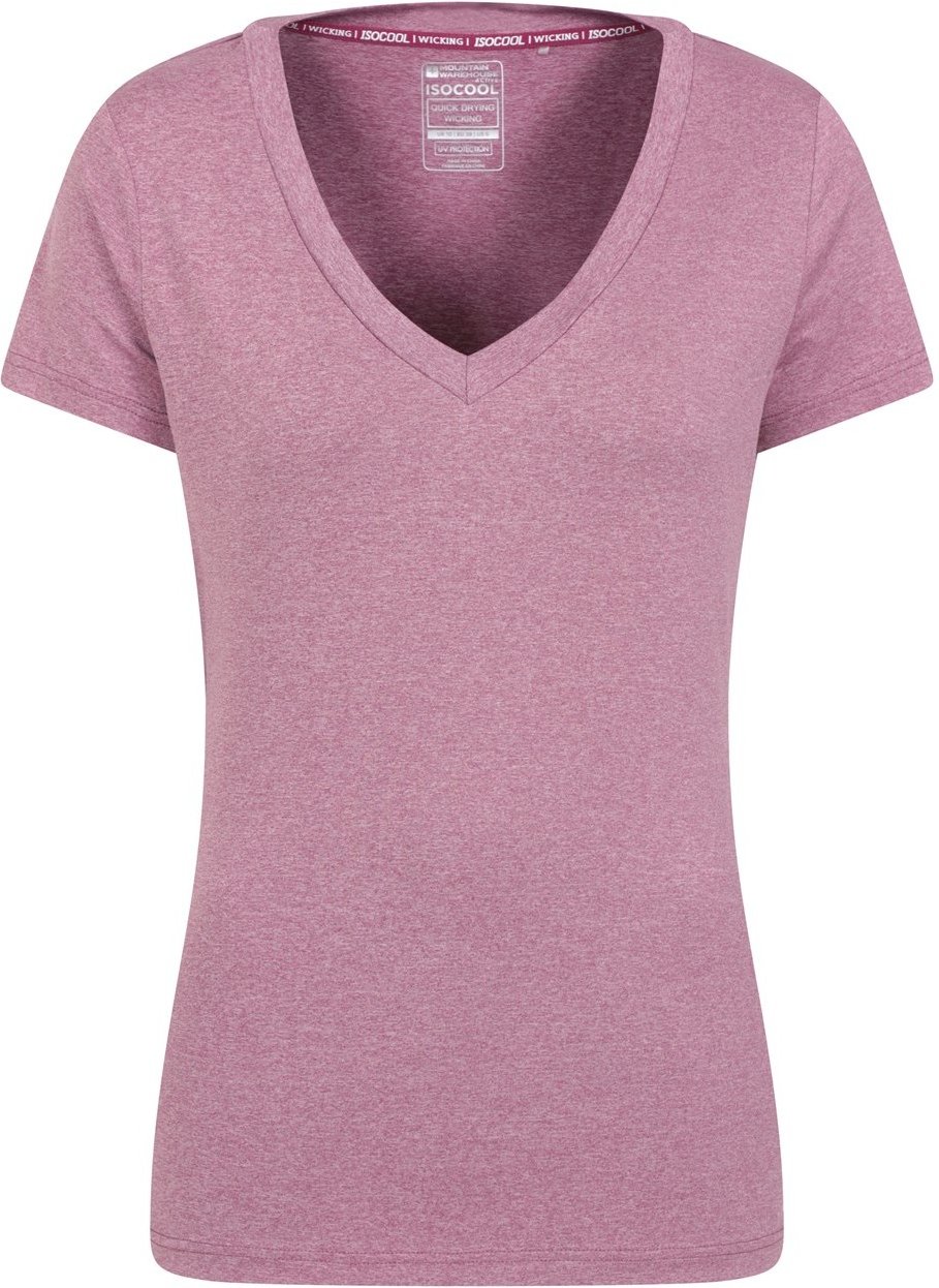 Mountain Warehouse Damen/Damen Vitality V Neck T-Shirt (Rosa)