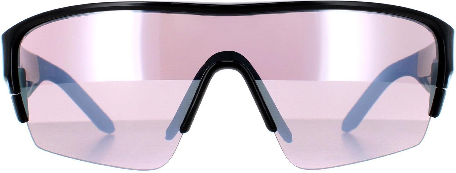 Dragon Semi Rimless Mens Shiny Black Lumalens Silver Ionized & Ersatz Tracer X