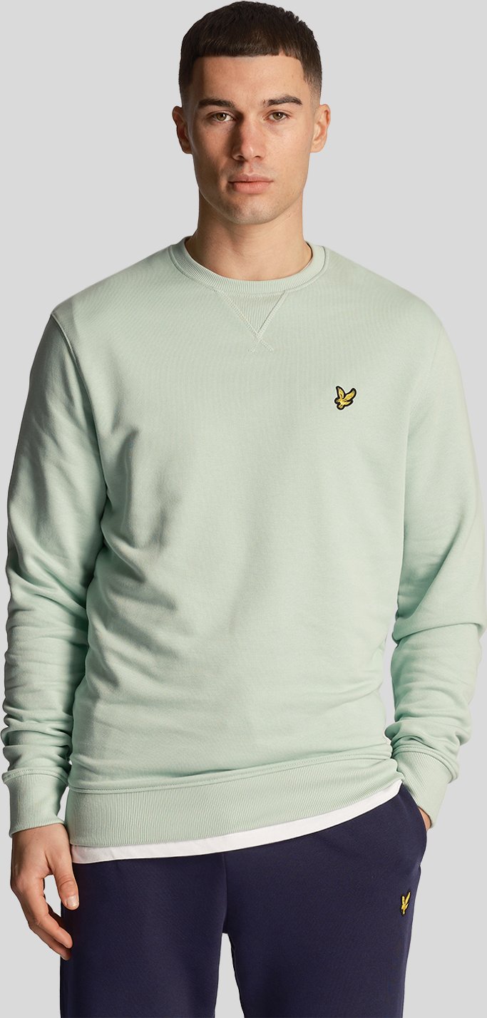 Herren-Sweatshirt mit Rundhalsausschnitt von Lyle & Scott in Grün