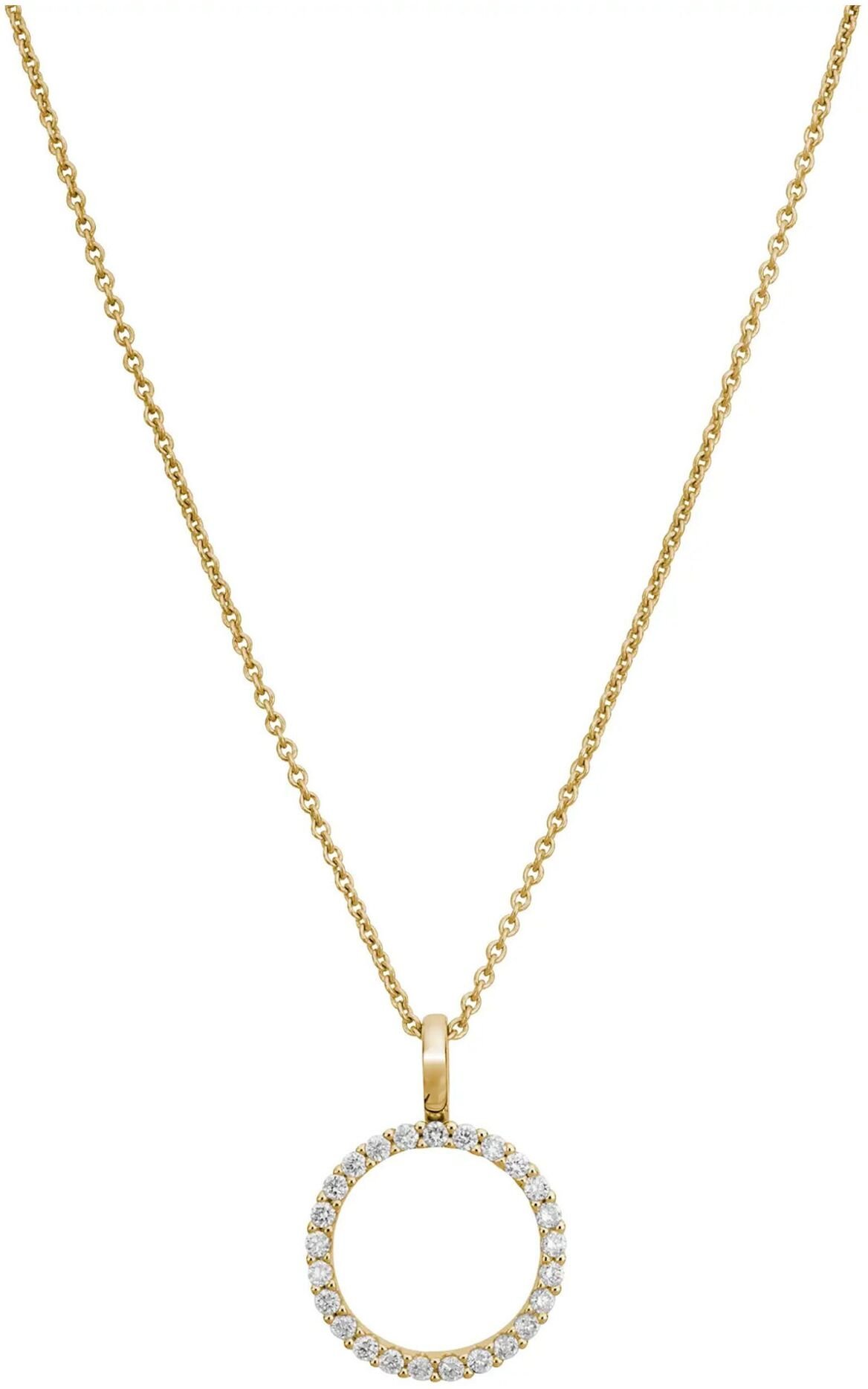 Lyomi Anhänger 585/- Gelbgold Kreis 25 synth. Diam. 0,28ct.