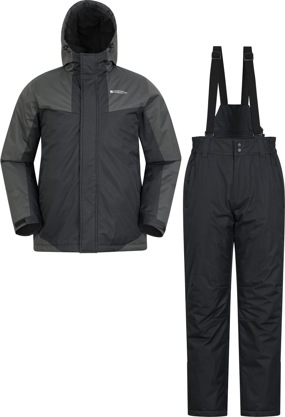 Mountain Warehouse Herren Skijacke & Hose (Schwarz)