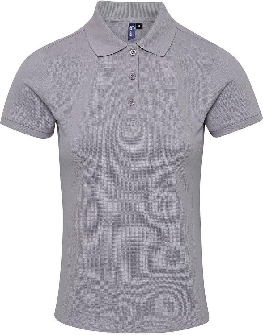 Premier - Poloshirt für Damen (Silber)
