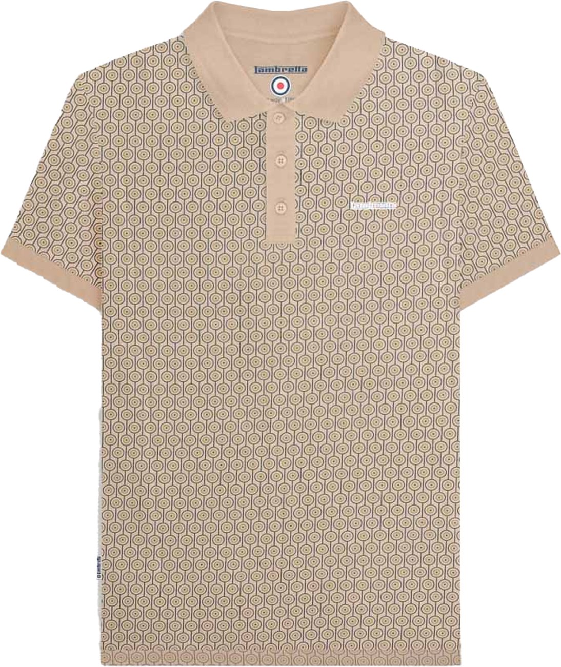 Lambretta - Poloshirt für Herren, Groß und Hoch (Steinfarben)