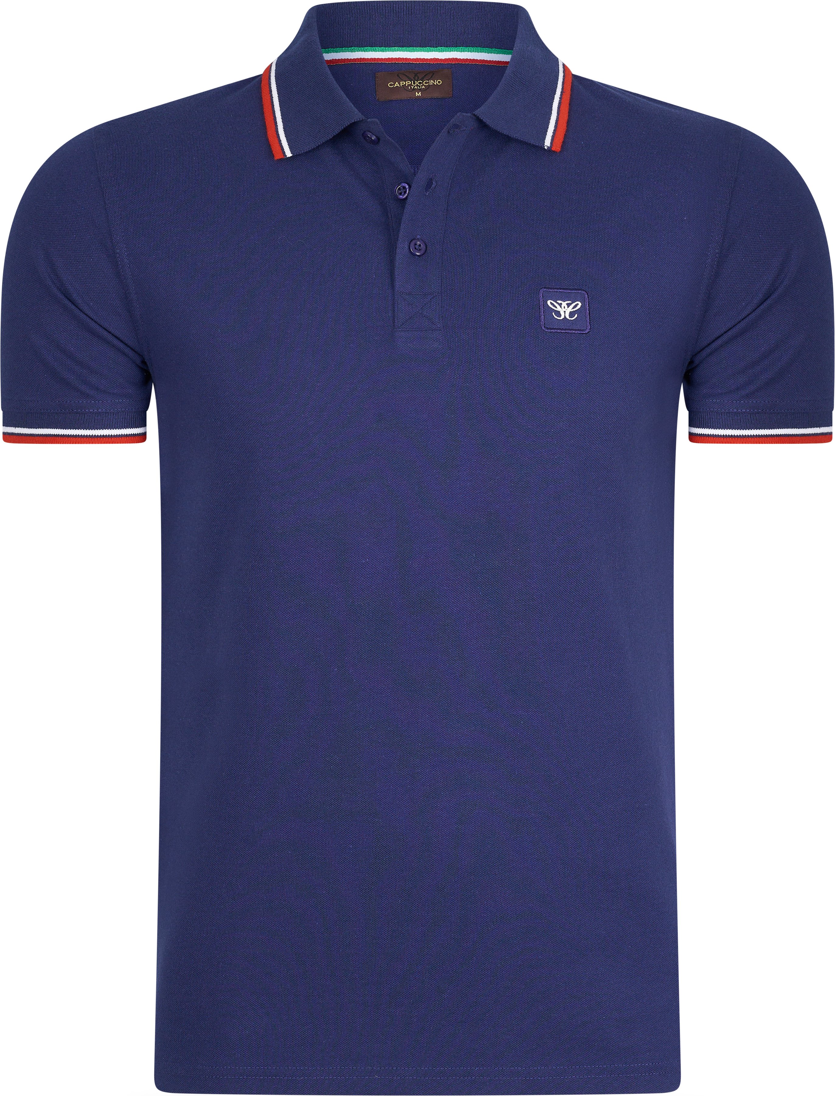 Herren-Poloshirt der Marke Cappuccino Italia. Die Poloshirts von Cappuccino Italia bestehen aus Baumwolle und Polyester ...