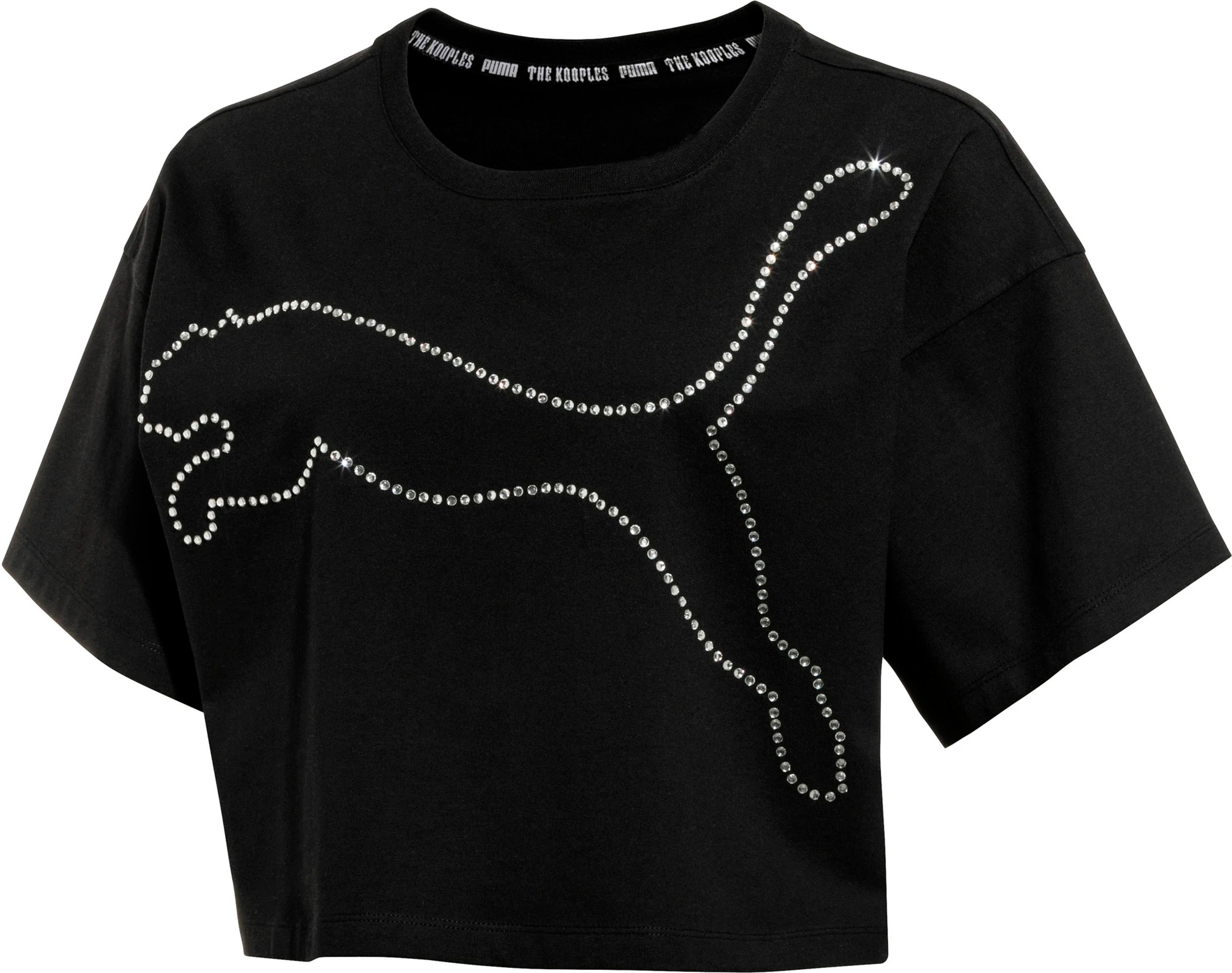 Puma xthe Kooples Womens T-Shirt Grafiklogo Kumpelte T-Shirt 578390 01