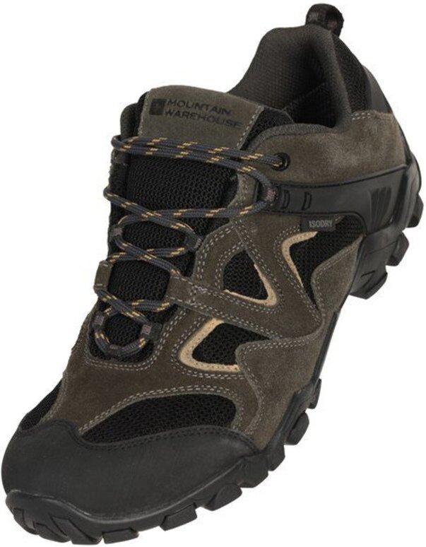 Thumbnail - Mountain Warehouse Herren Curlews Wasserdicht Wildleder Wanderschuhe (Khaki)