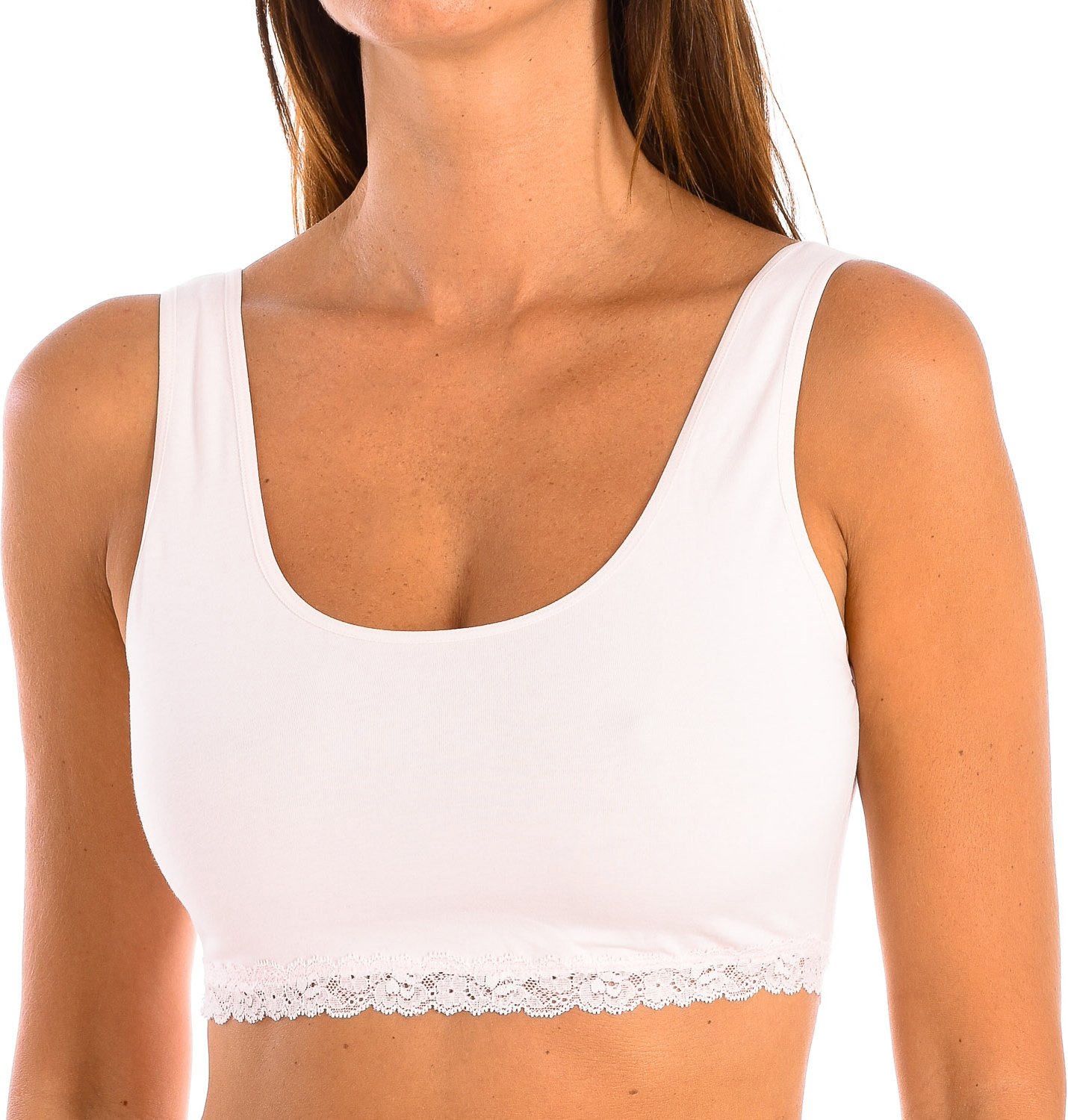 FRESH Top mit breiten Trägern und elastischem Stoff 1032348 woman