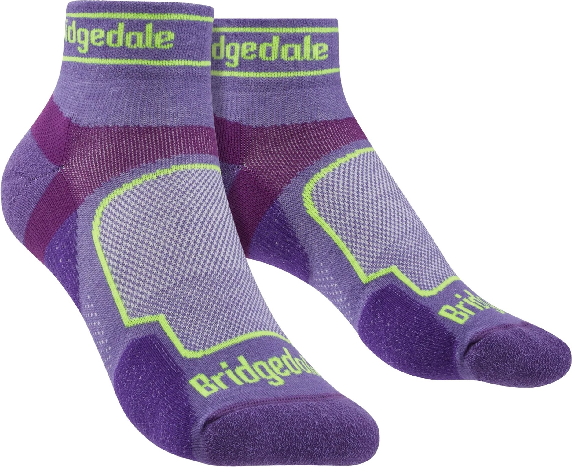 Bridgedale - Womens Running Ultralight Sport Low Socken - Lila