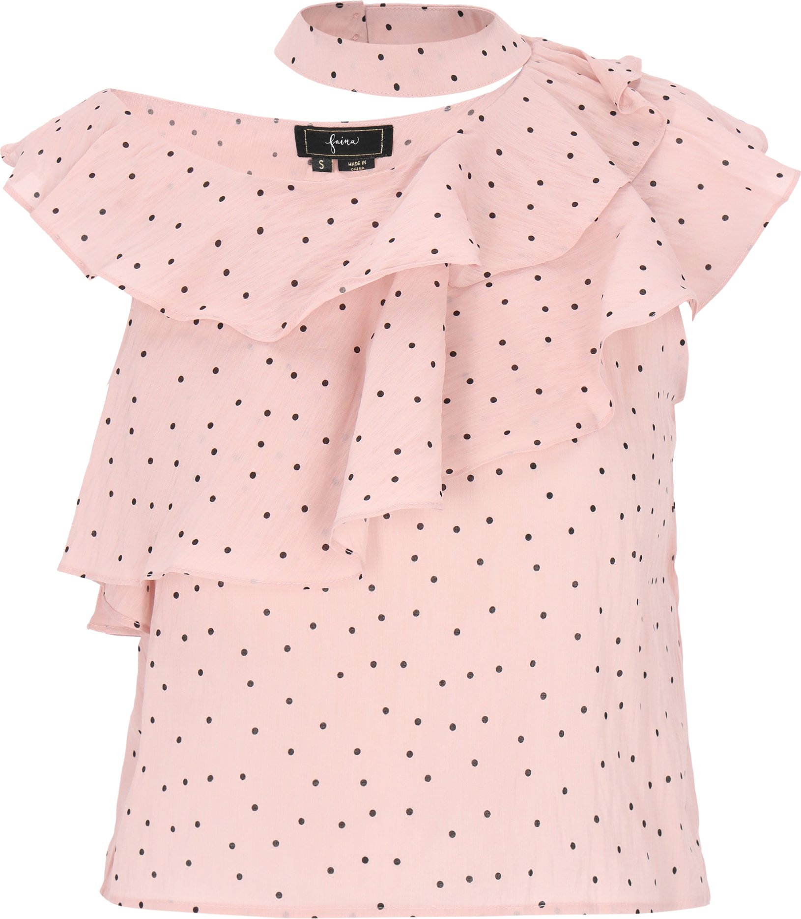 Faina Bluse Frauen rosa schwarz