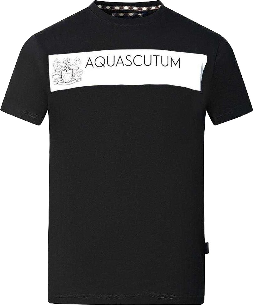 Aquascutum - T-Shirt für Herren (Schwarz)
