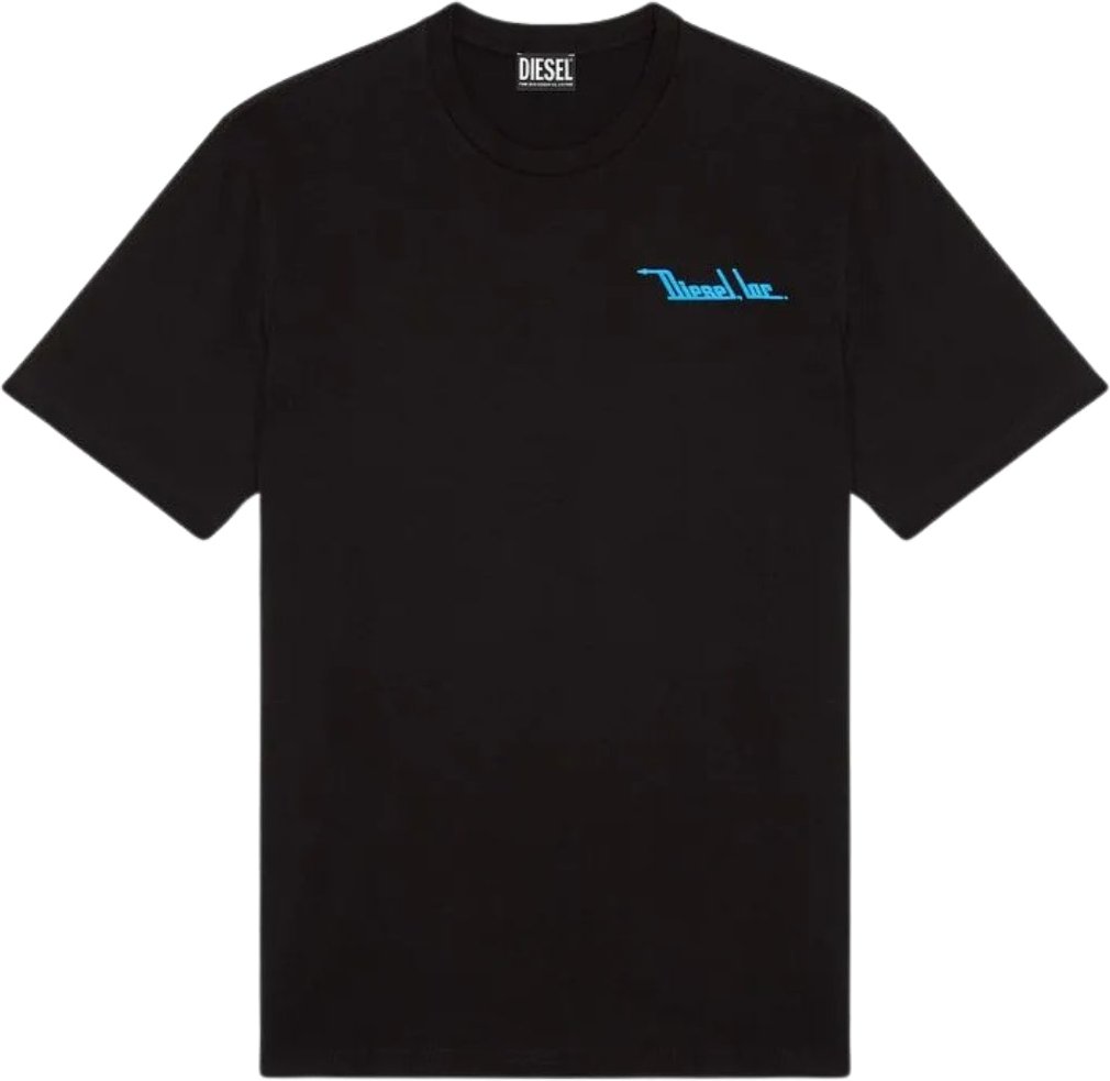 Diesel Northen Fed Logo Schwarzes T-Shirt