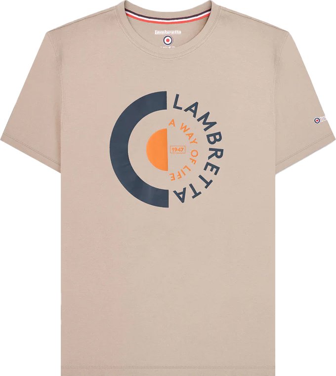 Lambretta - T-Shirt für Herren (Steinfarben)