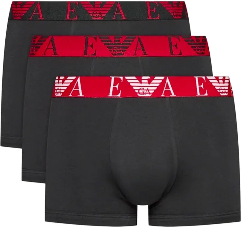 Emporio Armani Herren Boxer Pack x3 Eagle GA