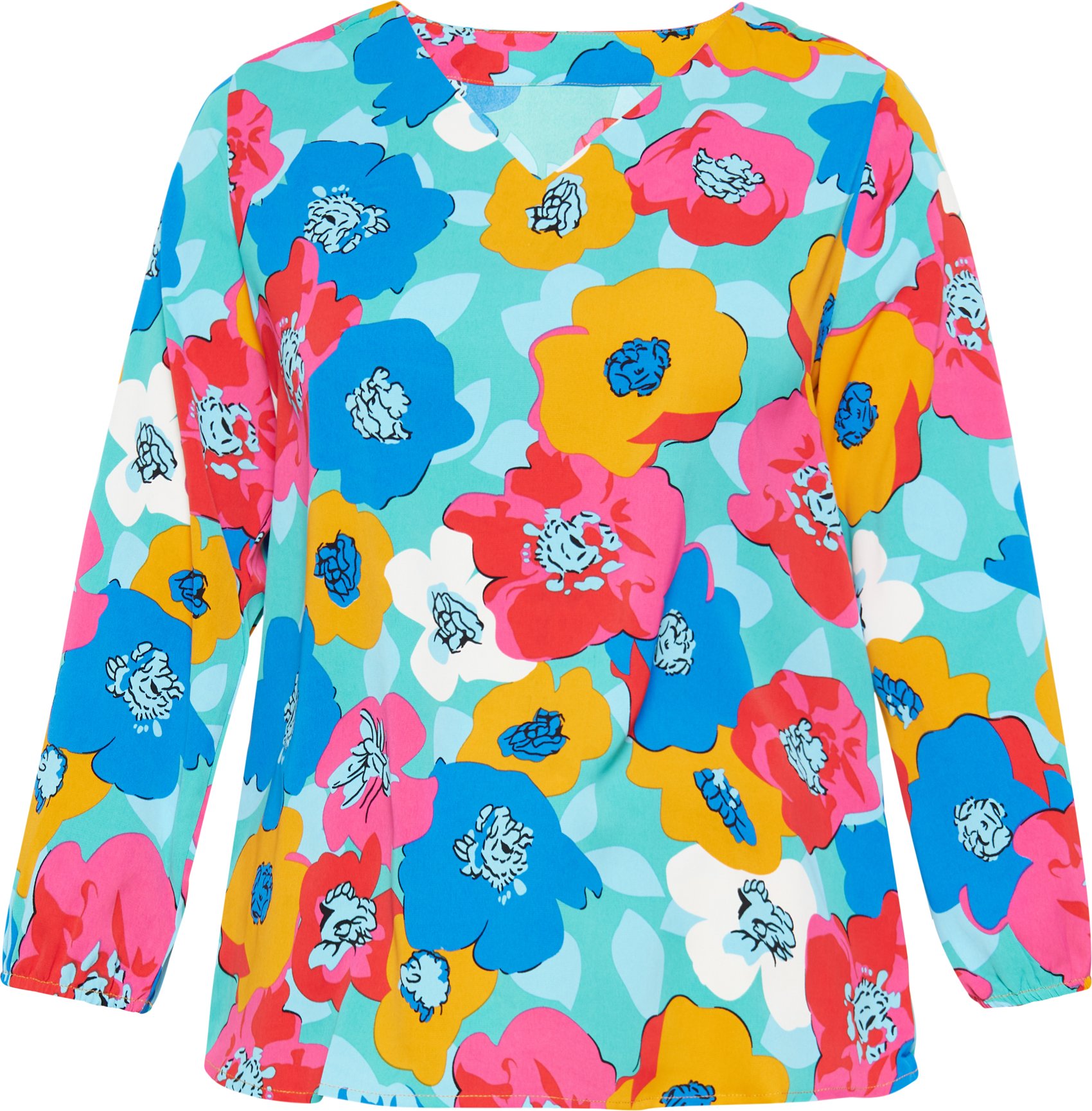 usha Bluse Frauen Mehrfarbig Blau