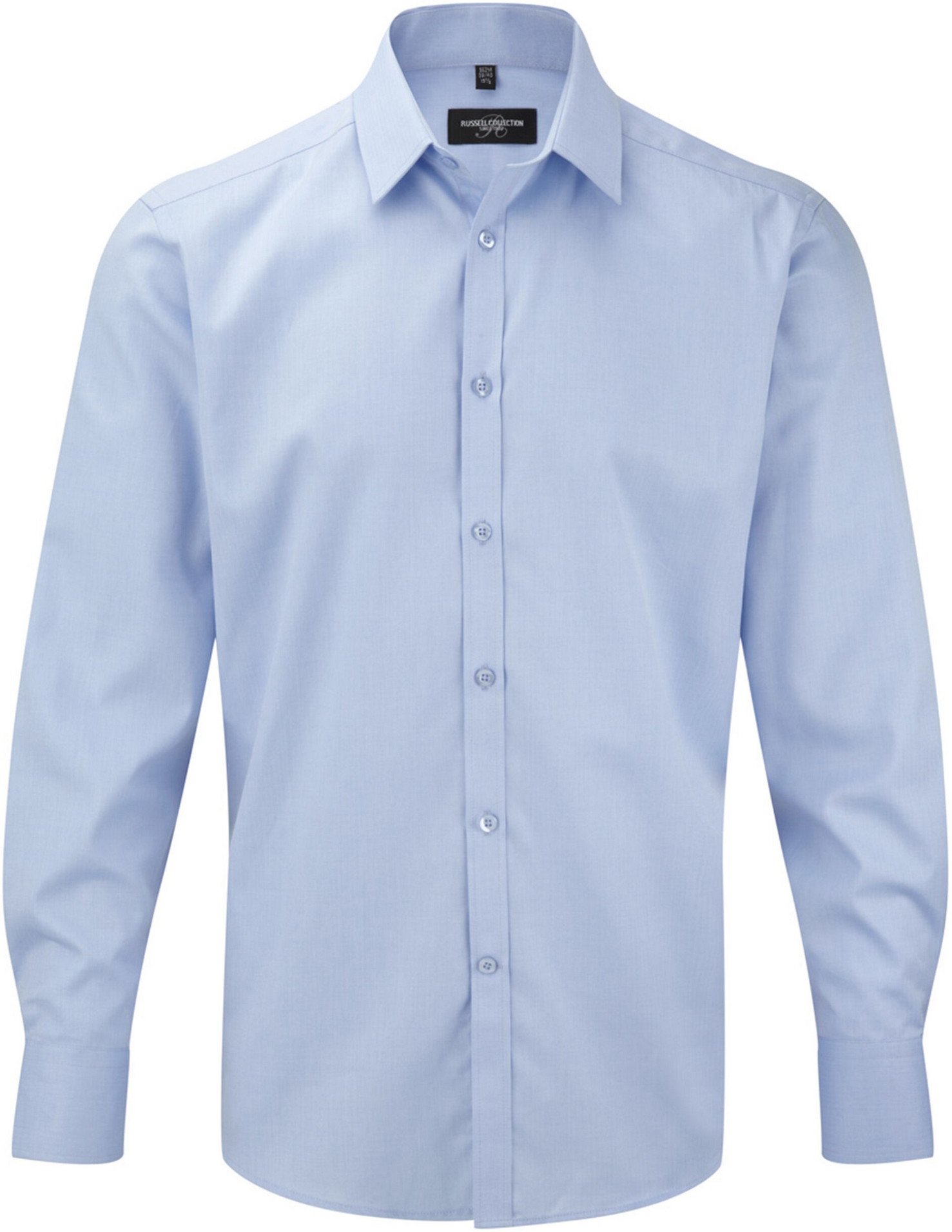 Russell Collection - Hemd für Herren Langärmlig (Hellblau)