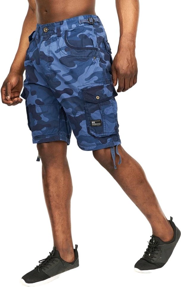 Crosshatch - "Jimster" Cargo-Shorts für Herren (Blau)