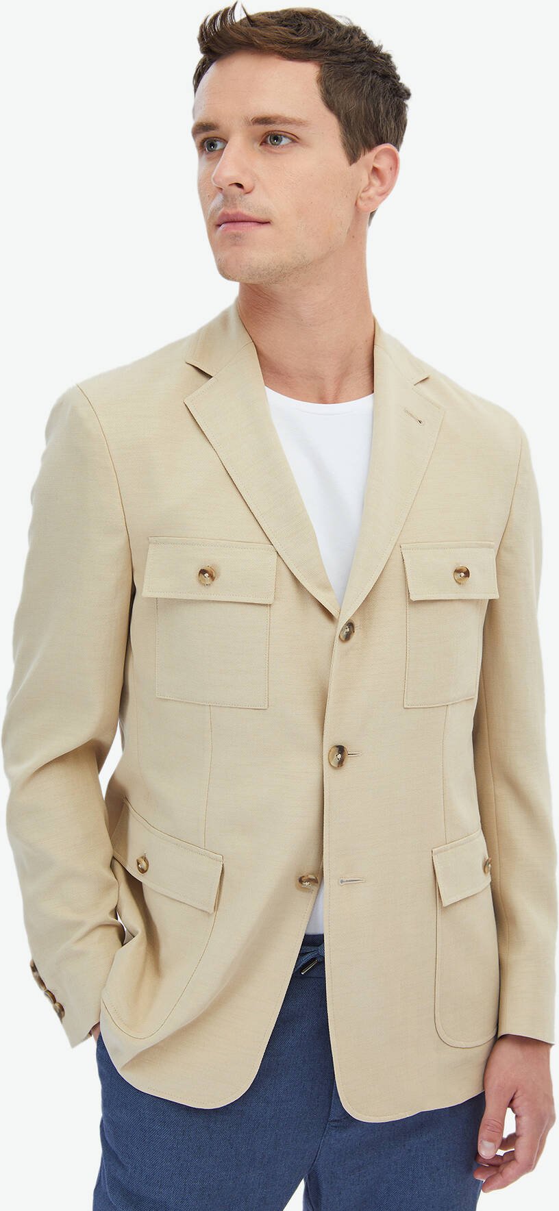 Schlichte Jacke mit moderner Passform