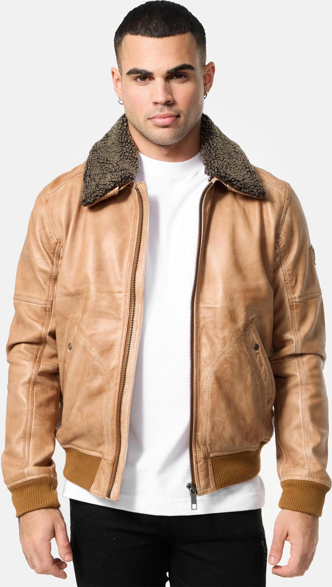 Thumbnail - Tazzio Herren Lederjacke