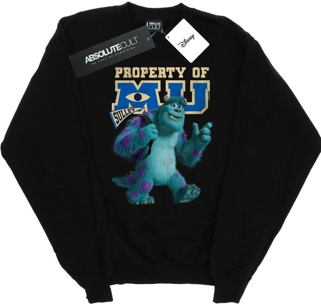 Disney - "Monsters University Property Of MU Sulley" Sweatshirt für Herren (Schwarz)