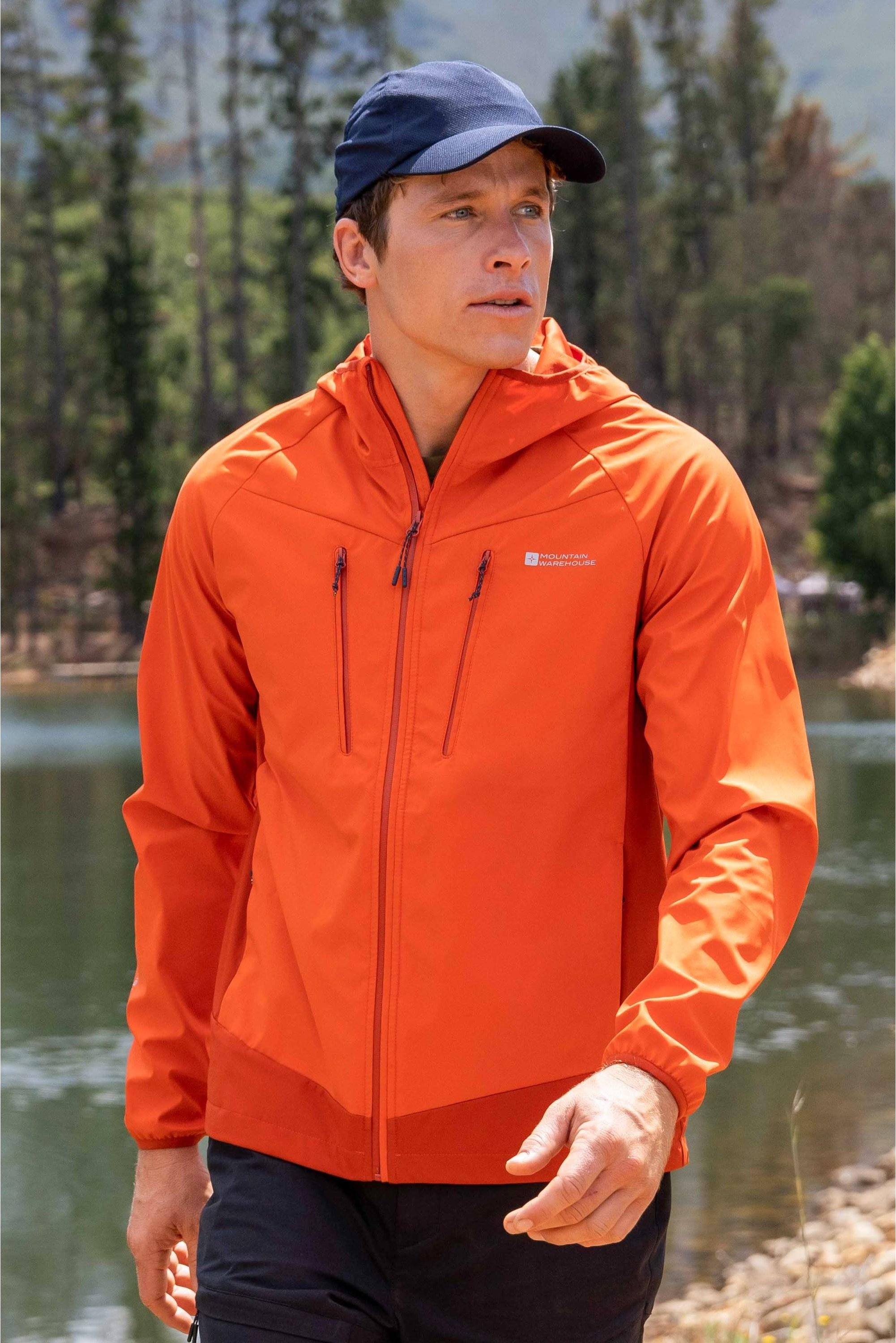 Thumbnail - Mountain Warehouse - "Ambit" Softshelljacke für Herren (Orange)