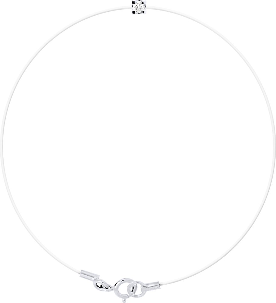 DIADEMA - Armband - Transparentes Nylon - Echter Diamant