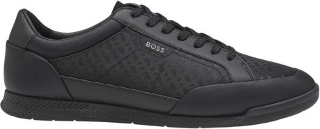 Hugo Boss - "Nitan" Sneaker für Herren/Damen Unisex, Leder (Schwarz)