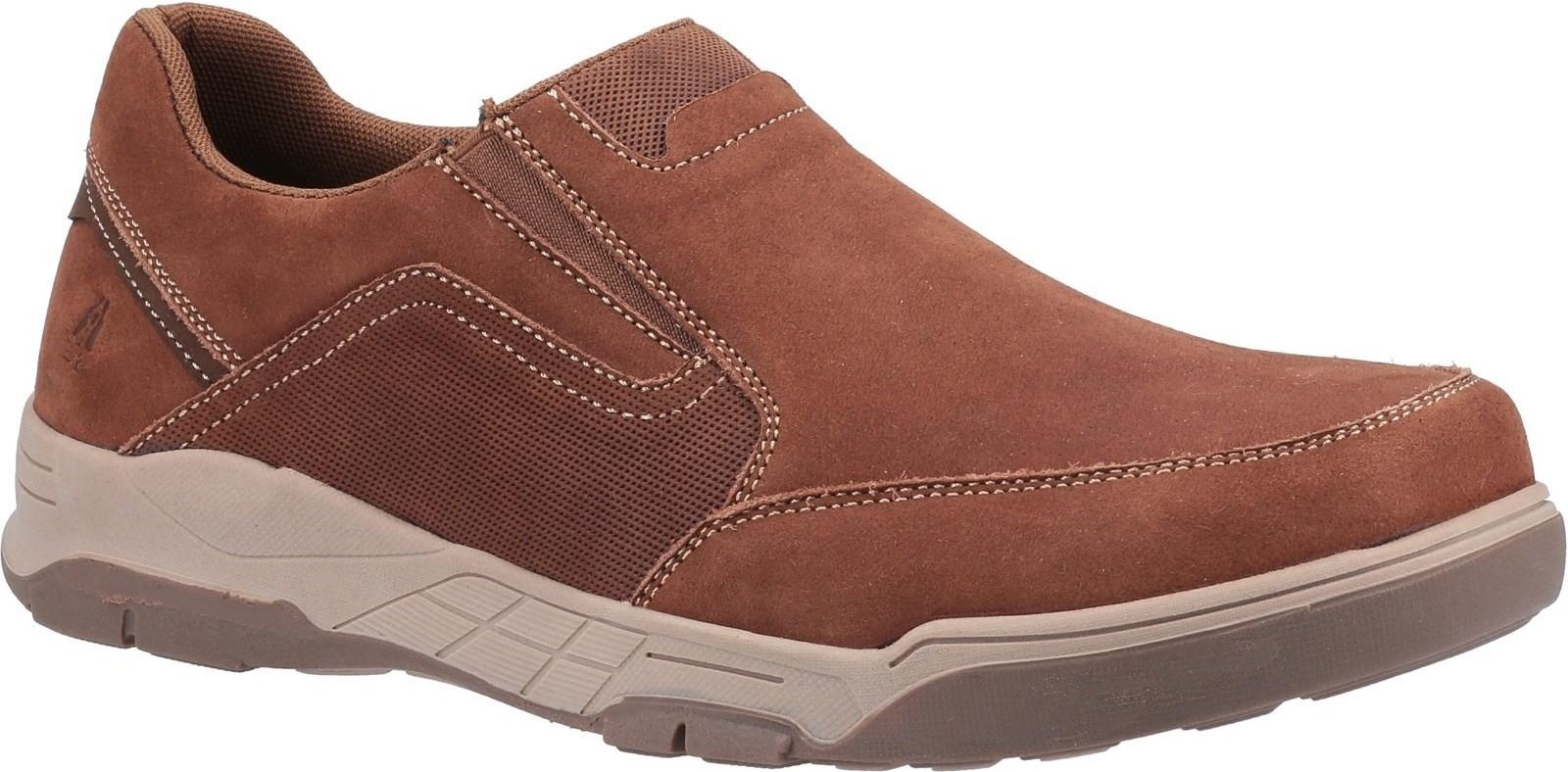 Thumbnail - Hush Puppies Herren Fletcher Lederschuhe (Tan)