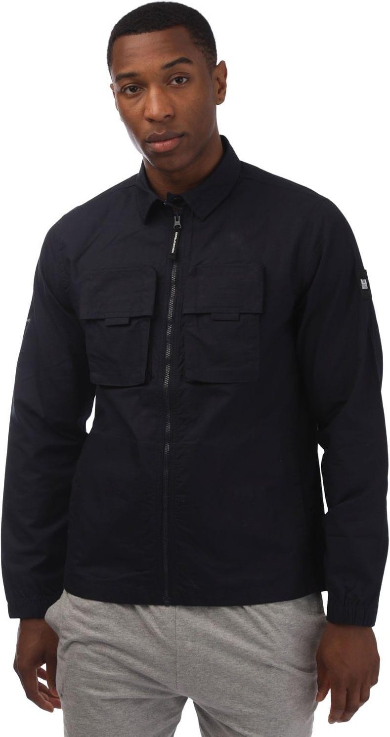 Weekend Offender - "Jack" Hemdjacke für Herren Baumwolle (Marine)
