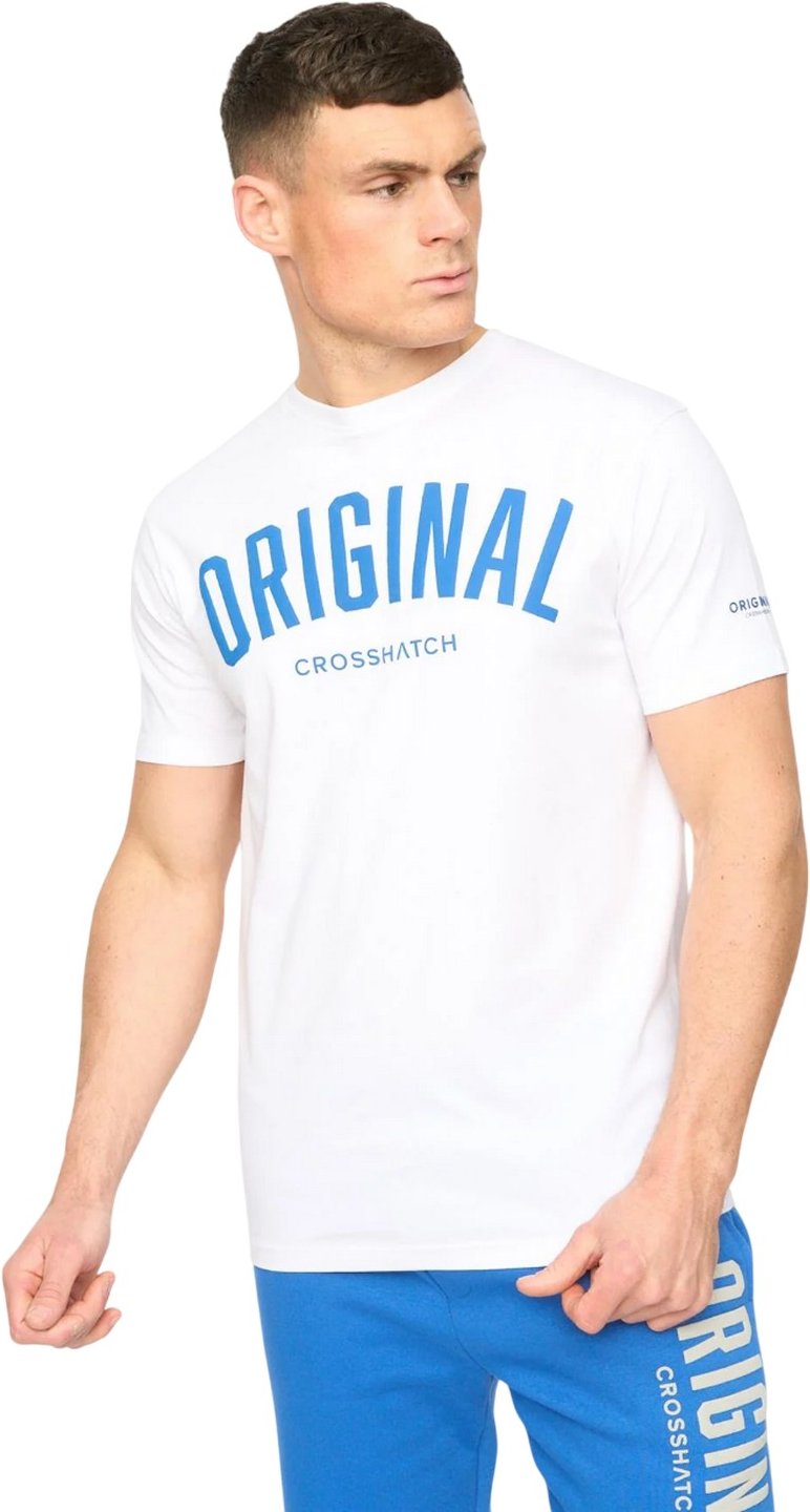 Crosshatch - "Kensby" T-Shirt für Herren (Weiß)