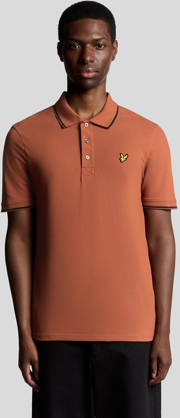 Lyle & Scott Poloshirt mit Farbverlauf – Rot