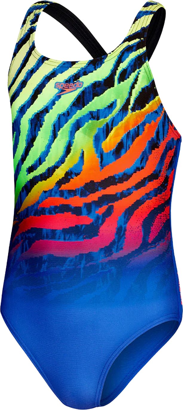 Speedo - "Medalist" Badeanzug für Mädchen (Blau Grün)