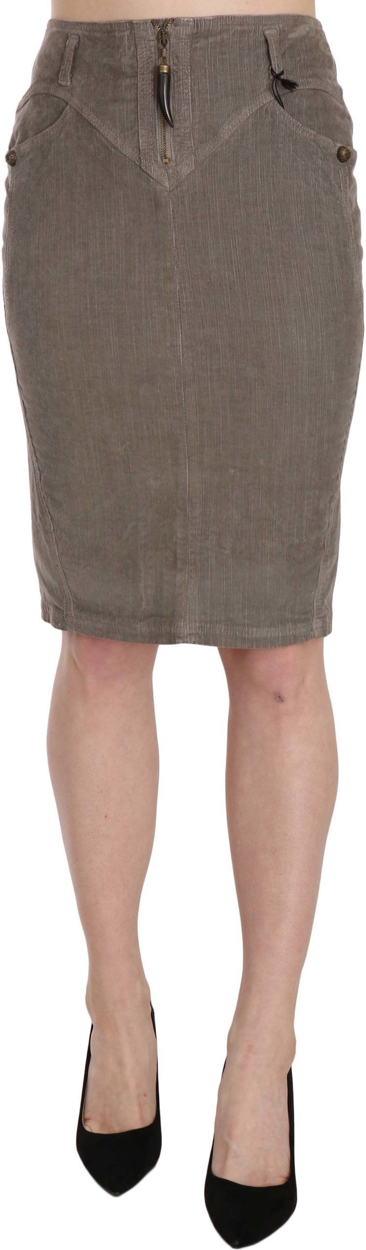 Just Cavalli Cordjacken-Bleistiftrock