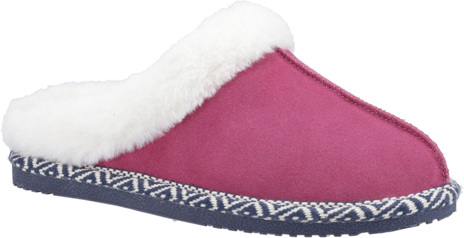 Hush Puppies Amara Wildleder Damen Rosa Pantoffeln