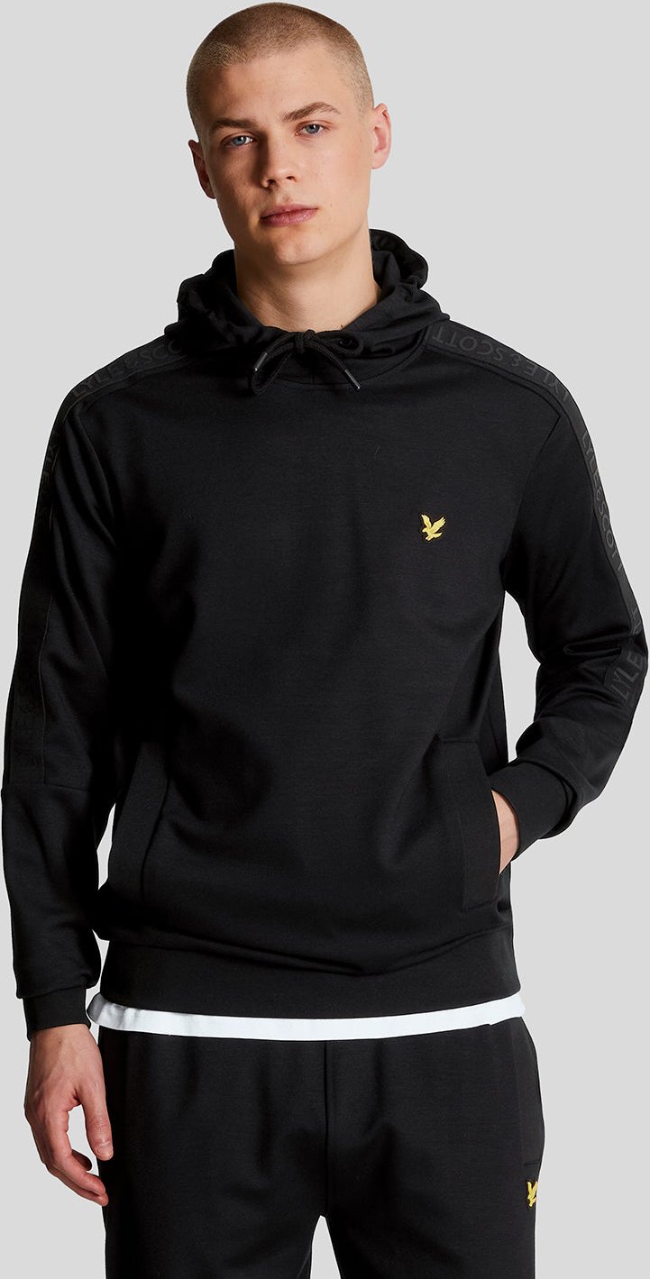 Lyle & Scott Herren Sporttaschen Hoodie mit Markenlogo in Jet Black