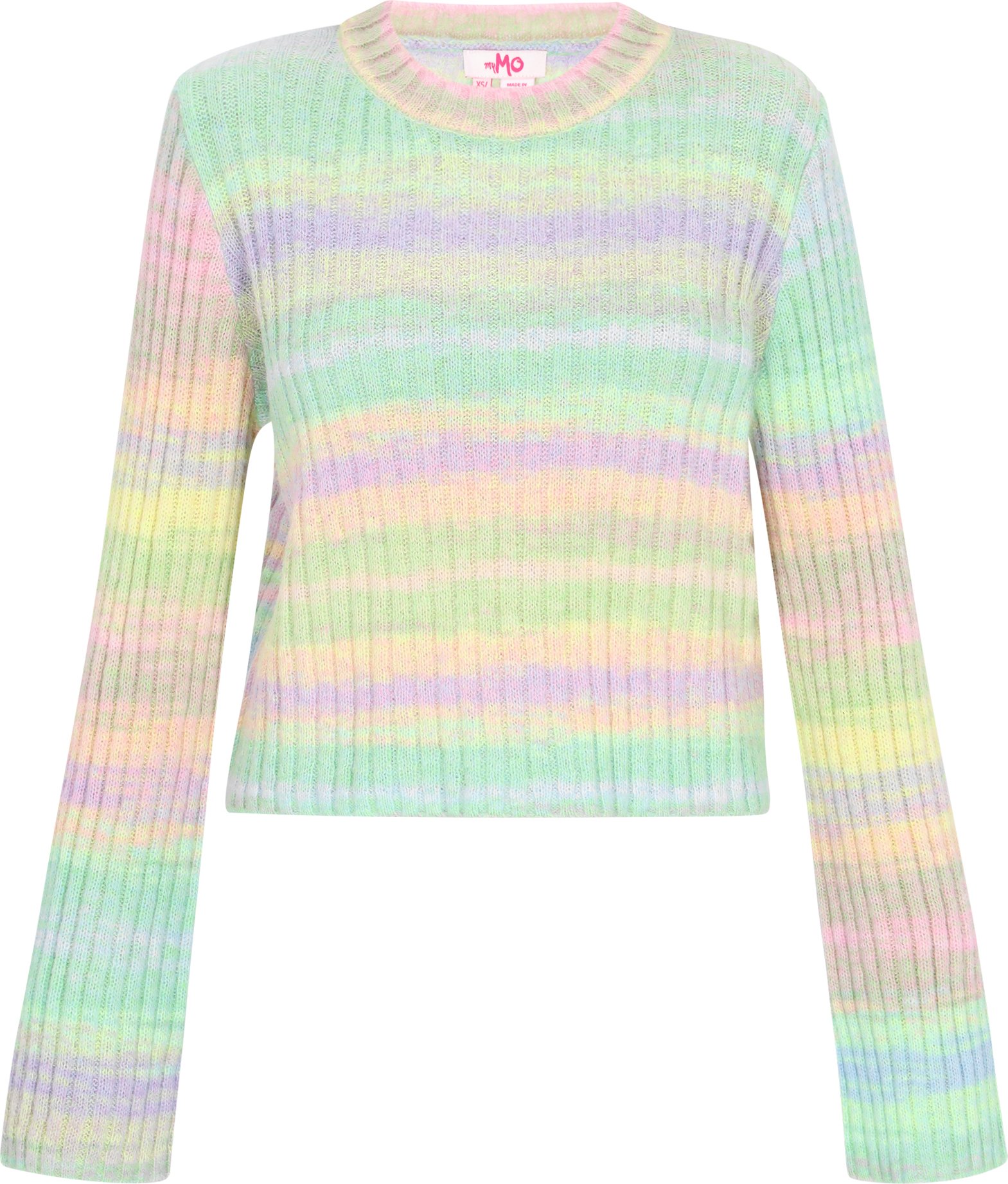 Mymo Pullover Frauen Limetten-Mehrfarbig