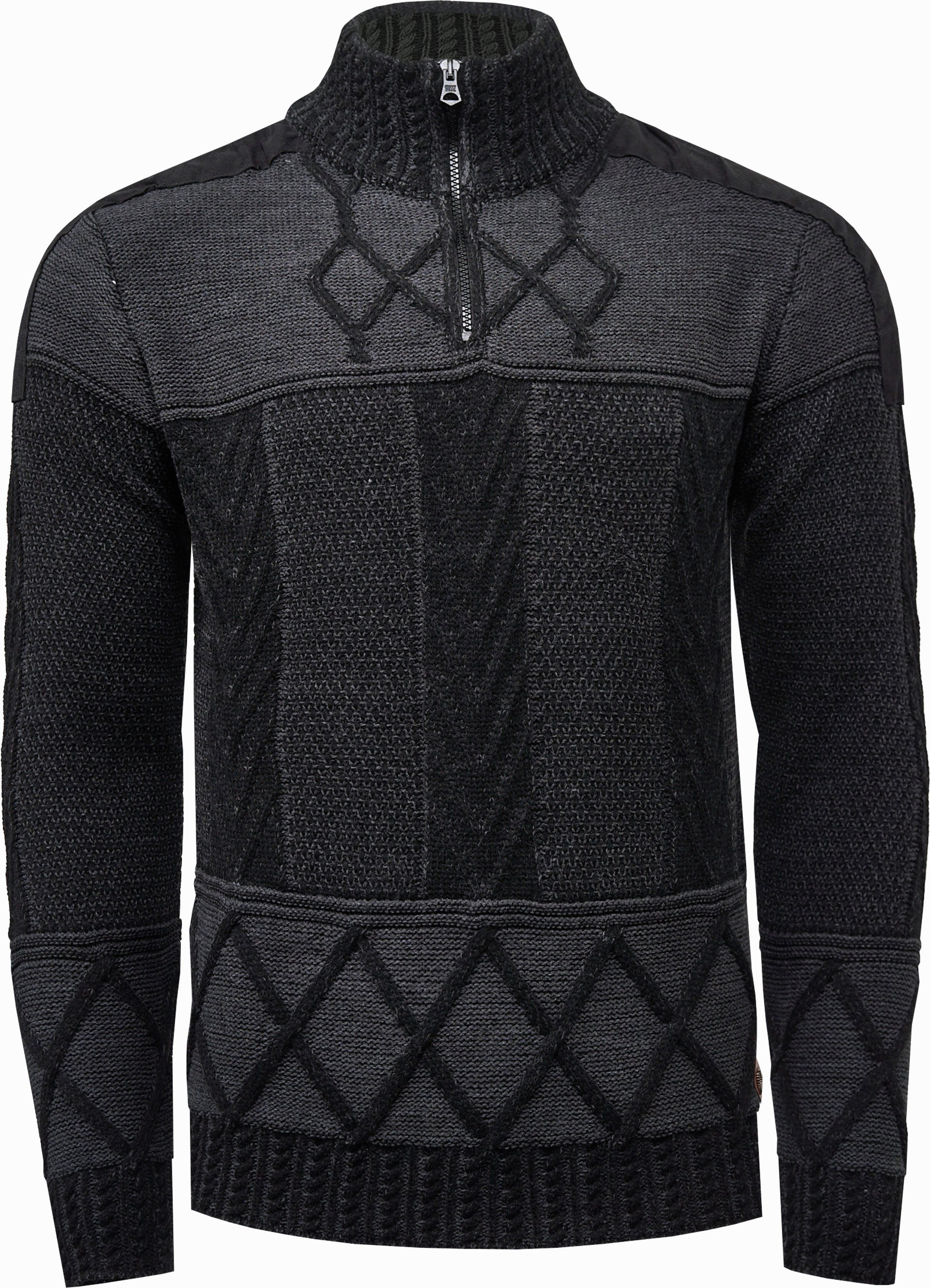 Strick-Pullover Stehkragen mit Zipper im Individuellem Design