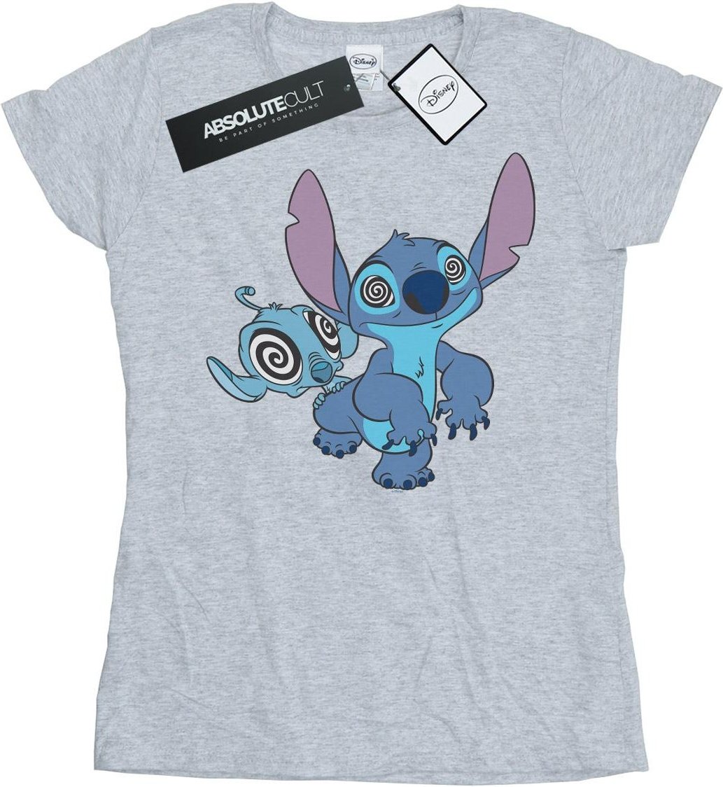 Disney - "Lilo And Stitch Hypnotized" T-Shirt für Damen (Grau)