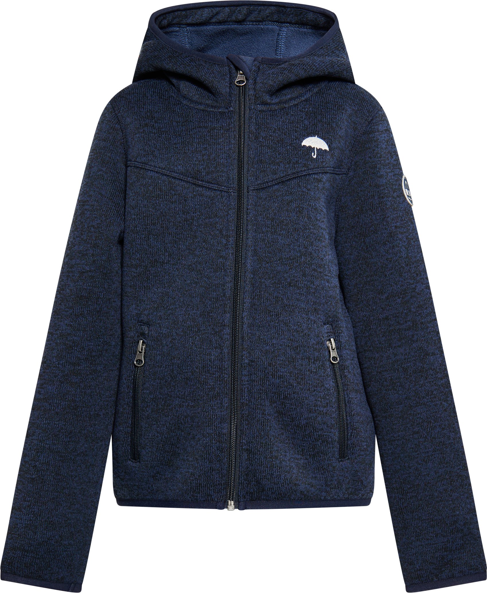 Schmuddelwedda Strickfleeceblouson Mädchen (Kids) Meeresmelange