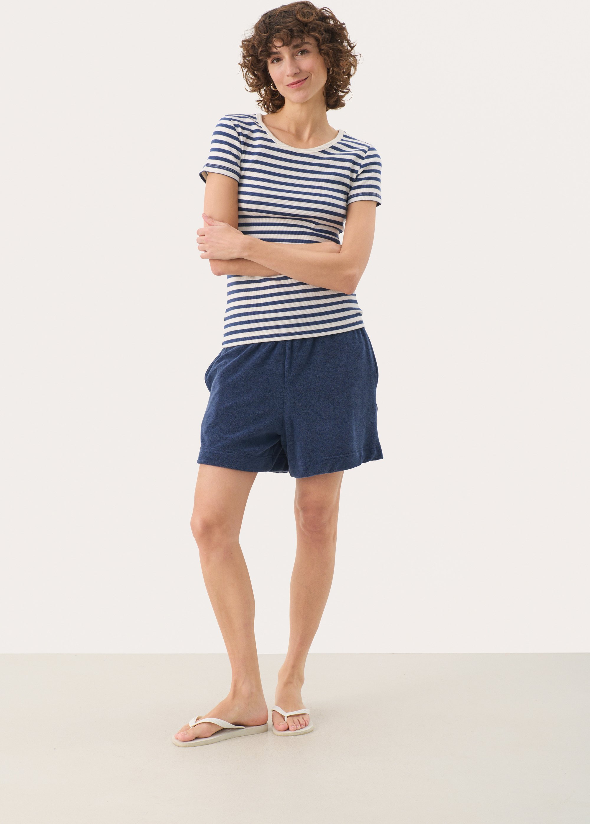 T-shirt Slim fit Oceania Stripe blue