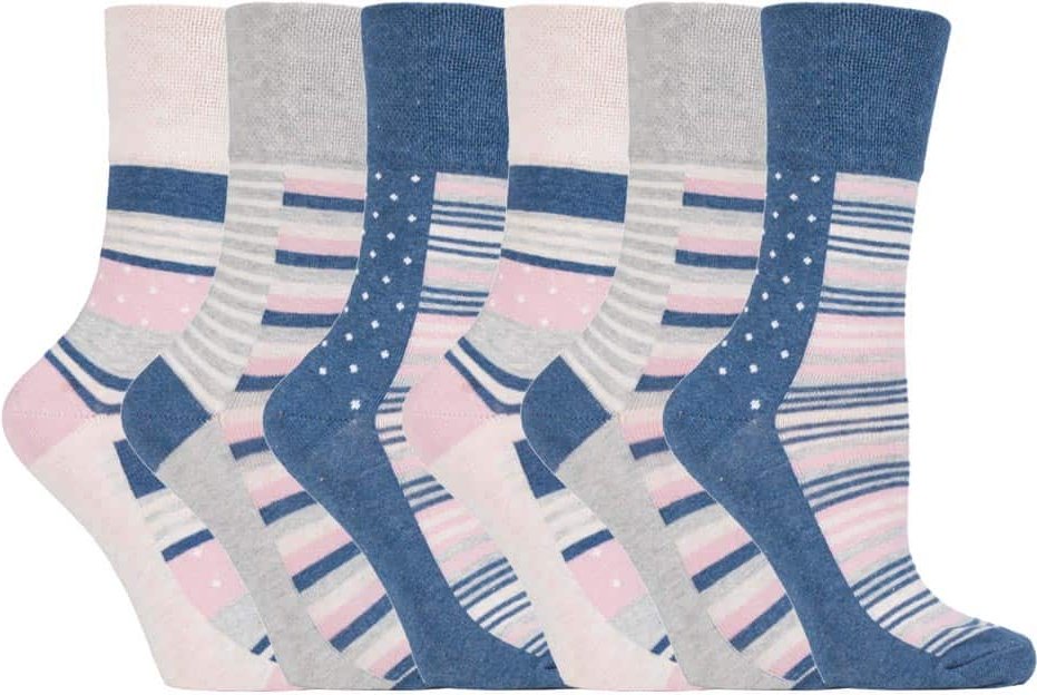 Gentle Grip - 6 Paar Damen Gentle Grip nicht elastische Socken - GG132
