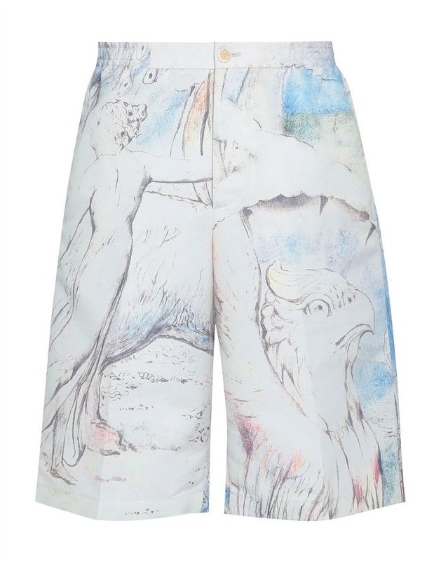 Skizzenmotiv Baumwollshorts